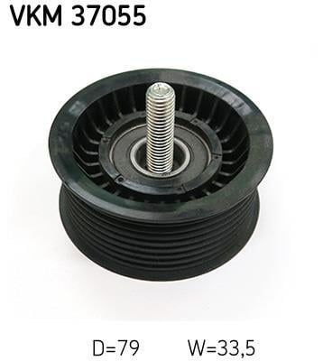 Galet enrouleur de courroie d'accessoire SKF ref. VKM 37055